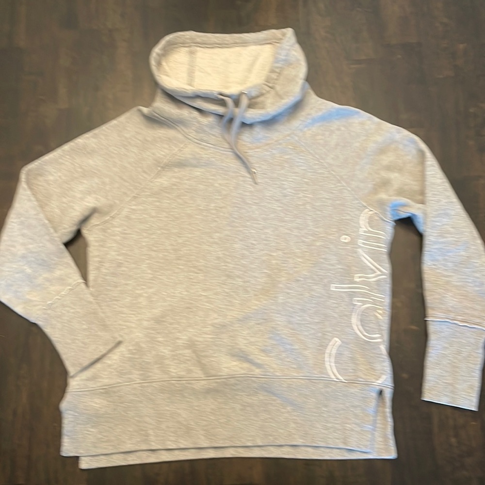 Heather gray cowl neck sweatshirt